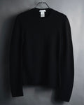 "CELINE" 00’s fine ribbed wool crewneck knit
