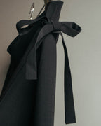 “JIL SANDER” 90’s-00’s Side tie wool wrap skirt
