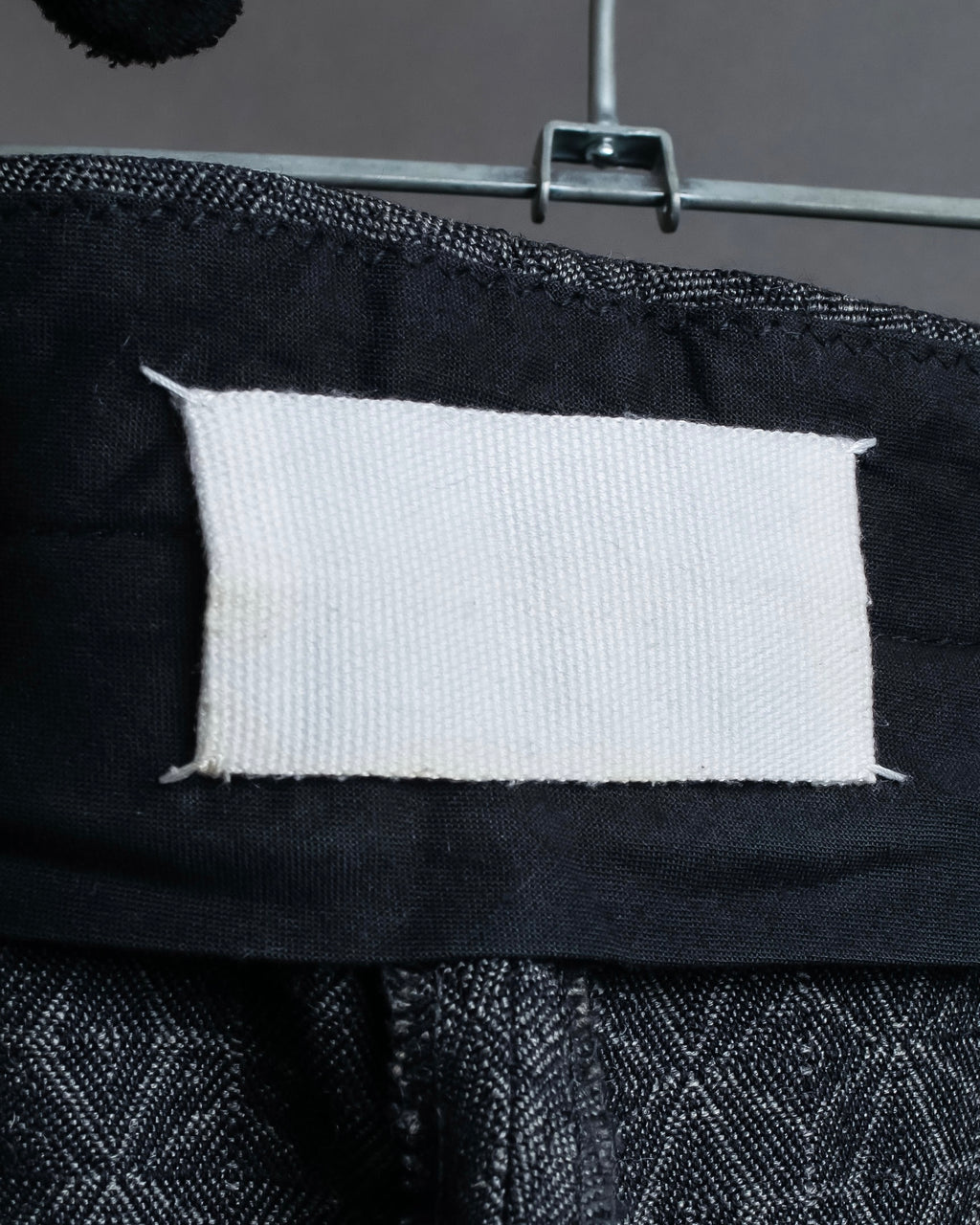 "Maison Martin Margiela" Geometric pattern high waist slim slacks