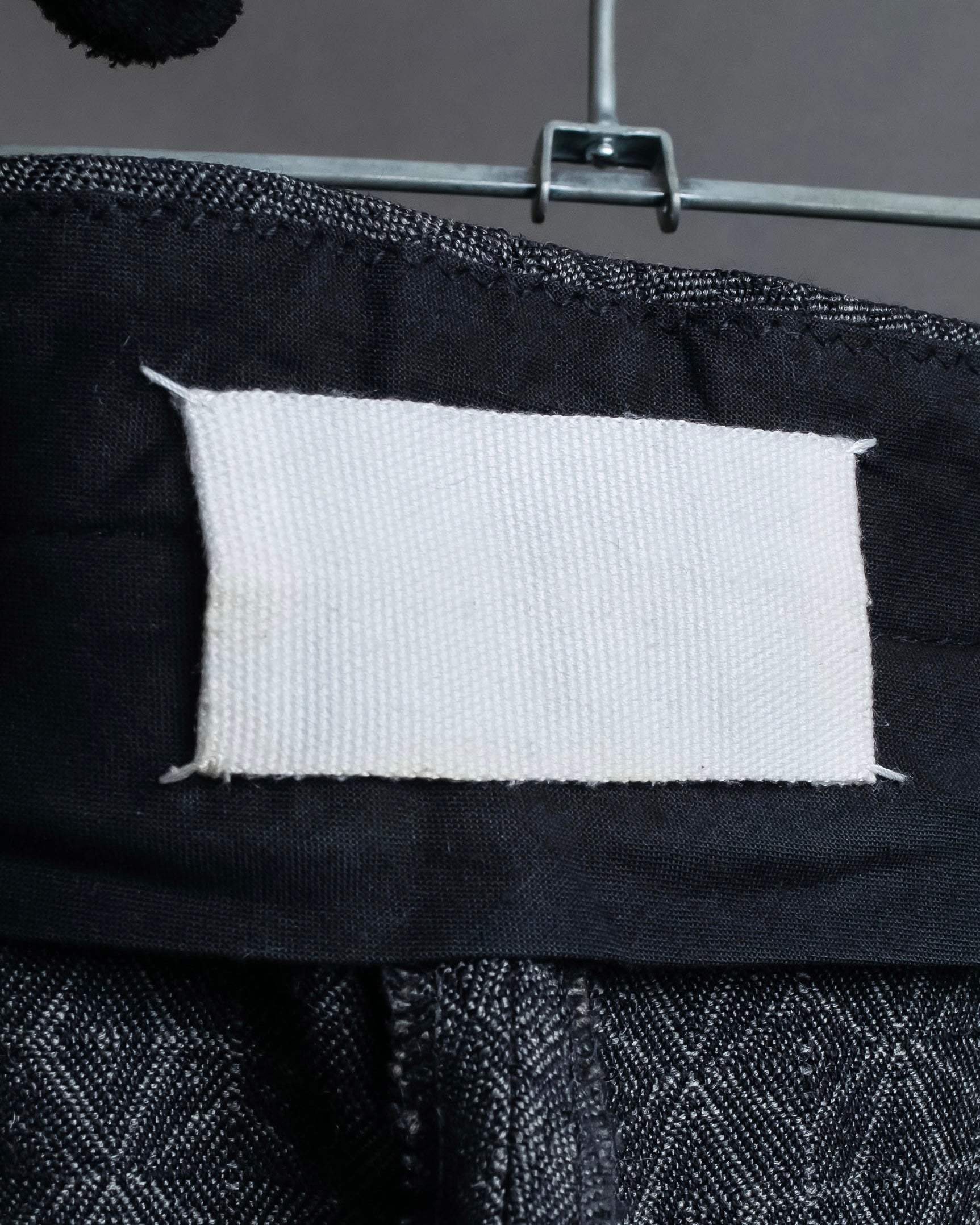 "Maison Martin Margiela" Geometric pattern high waist slim slacks