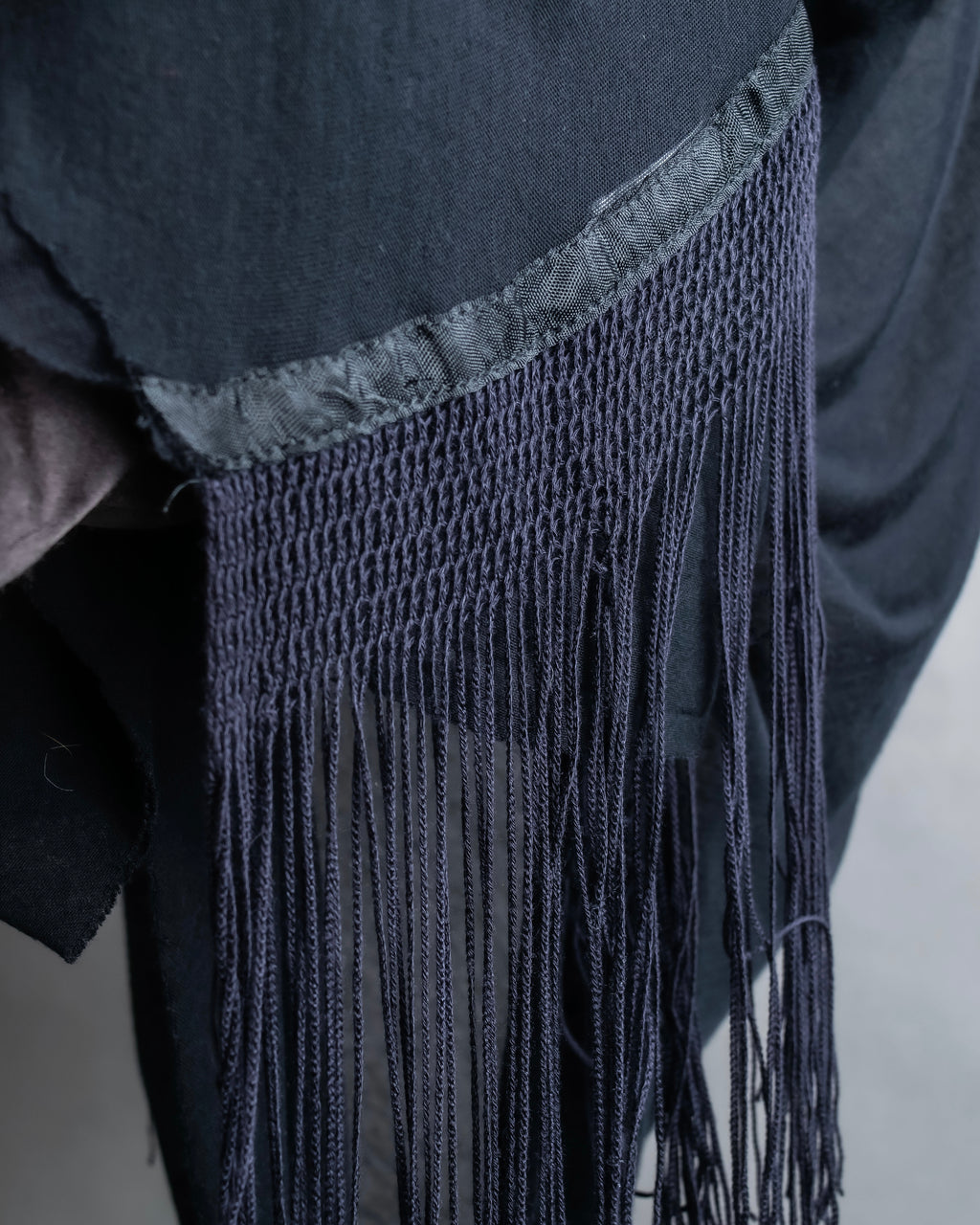 "Rick Owens Lilies" Fringe design draping sleeveless tops