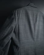 "YVES SAINT LAURENT" 80’s-90’s glen check tailored suit set