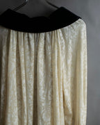 "Christian Dior" Jacquard balloon sleeve dress pullover