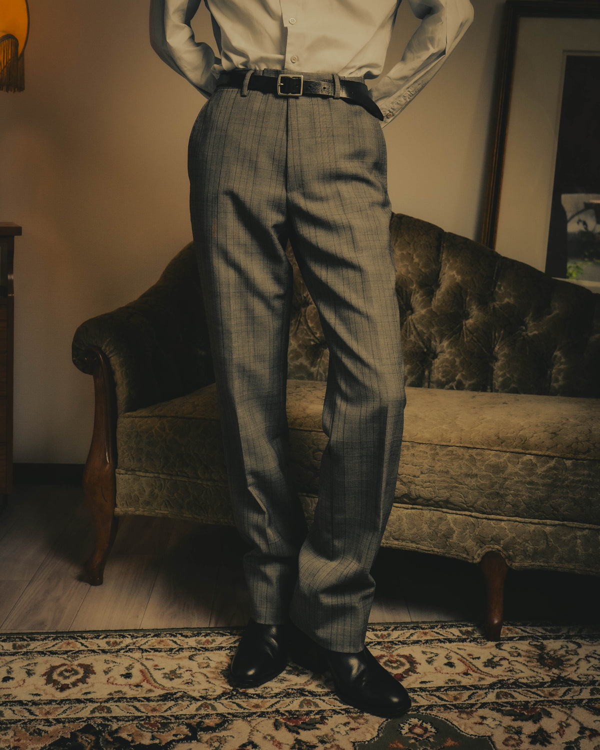 -SPECIAL- “GUCCI” 2019-2021 Glen check double-breasted wool suit