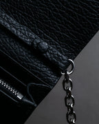 "MAISON MARGIELA" Grained leather chain wallet bag