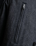 "tricot COMME des GARCONS" 
Double-breasted reversible fur tailored coat