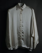 –SPECIAL– "LOEWE" 00’s Satin dolman sleeve destroy edge shirt