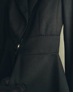 "CELINE" 00's Fitted peplum wool blazer