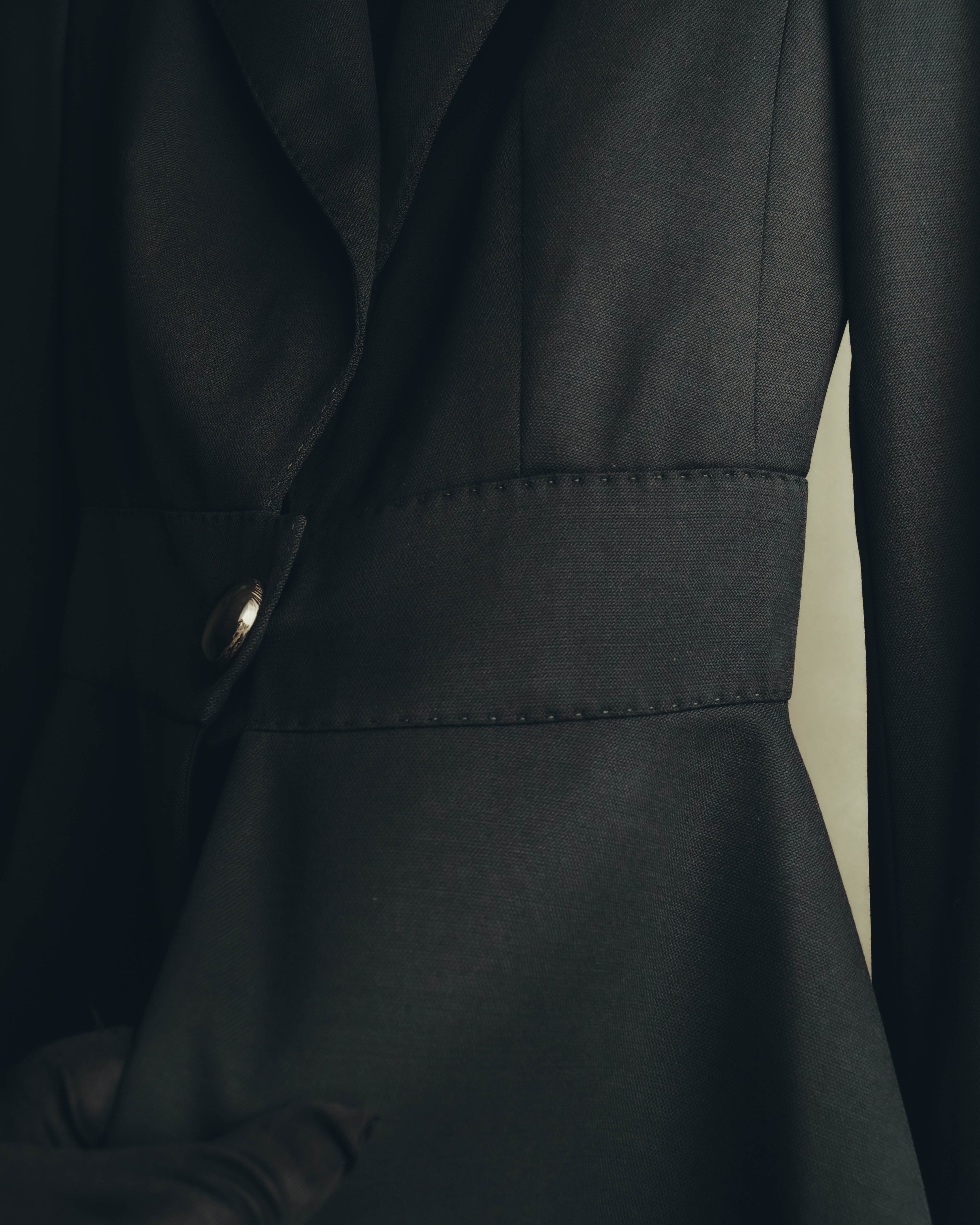 "CELINE" 00's Fitted peplum wool blazer