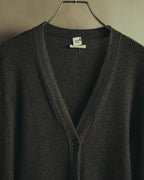“HERMÈS” 00’s-10’s Cashmere silk ribbed V-neck cardigan
