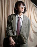 "HERMES" Rabbit motif silk necktie