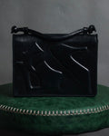 "Salvatore Ferragamo" 90’s-00’s Archive shoe motif embossed leather mini bag