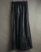 -MOOD Vintage Collections-
90’s-00’s Shiny textured wide leg trousers