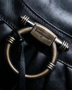 "Salvatore Ferragamo" Gancini motif leather one-handle bag