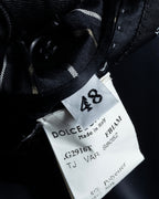 "Dolce & Gabbana" Silk design double-breasted tailored jacker