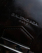 "BALENCIAGA" Patine leather briefcase bag