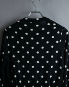“Comme des Garçons Comme des Garçons“ Dot patterned wool knit cardigan