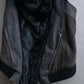 "HELMUT LANG" Fur docking denim switching design zipper best