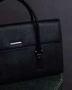 "BURBERRY" Saffiano leather mini boston bag