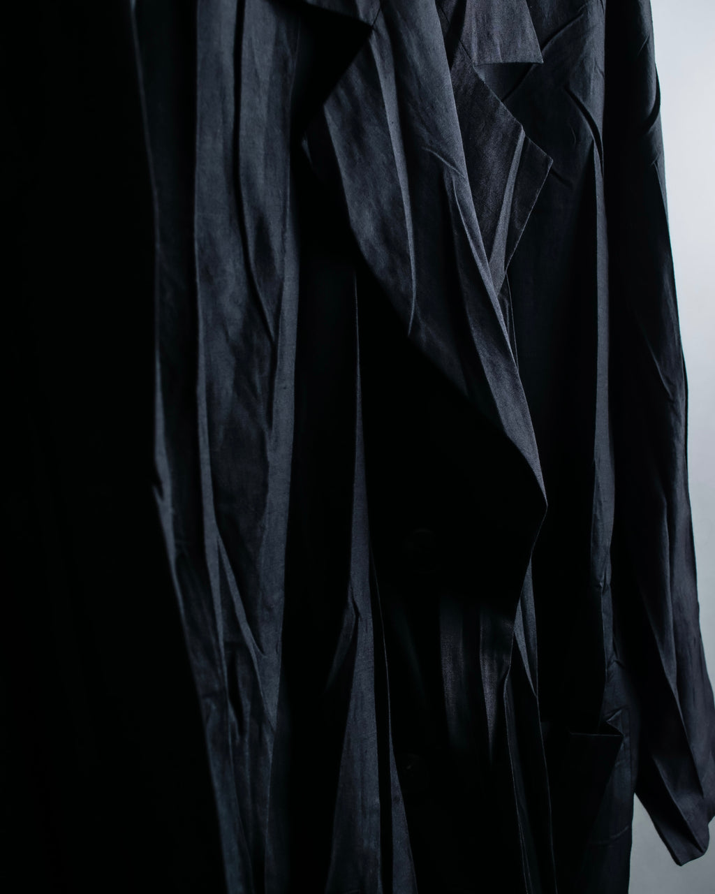 “ISSEY MIYAKE” wrinkle processing oversize tailored jacket