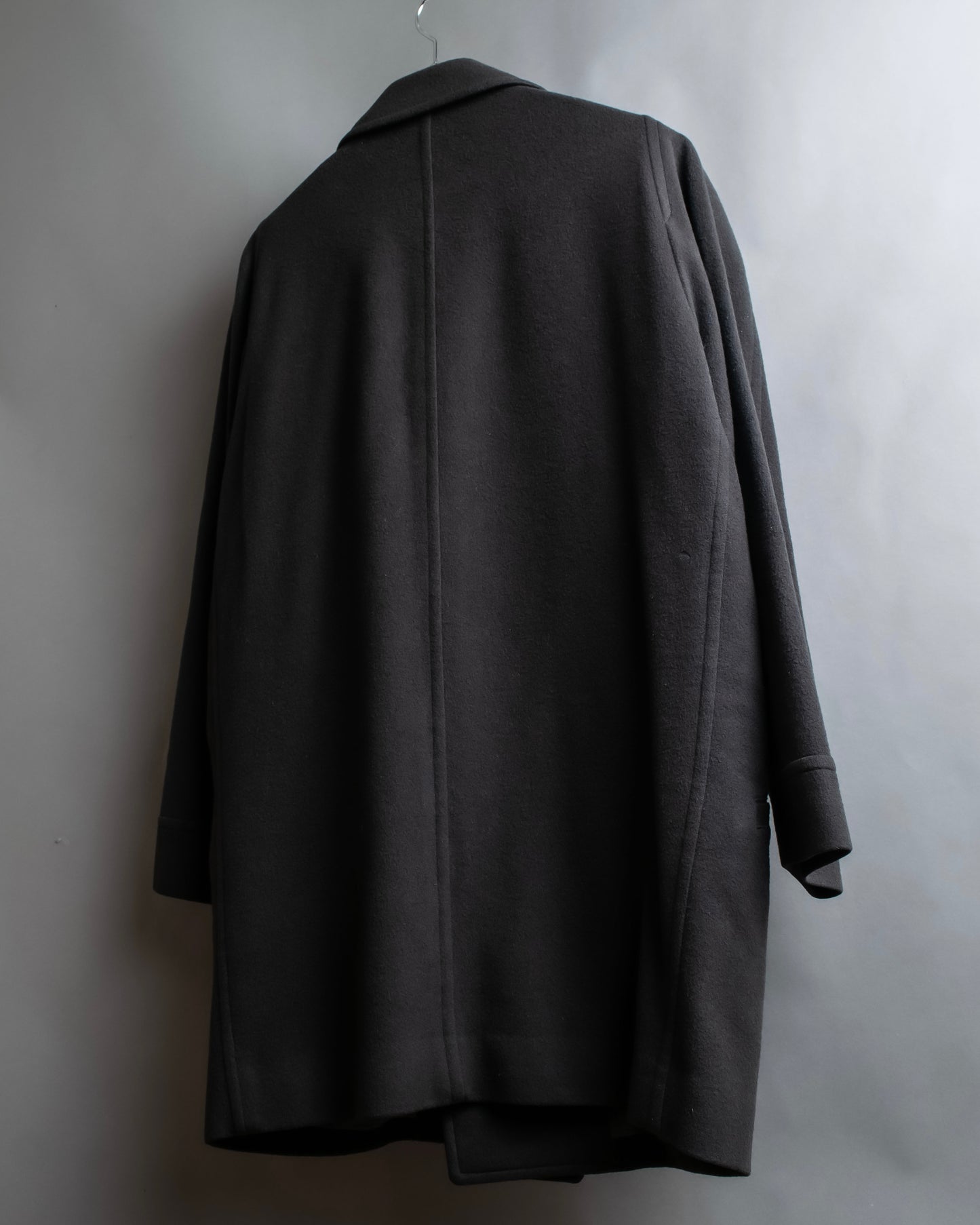 "CHRISTIAN DIOR MONSIEUR" Large lapel cashmere blend oversized mid length coat