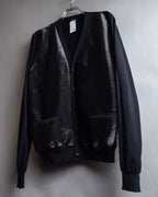 "JIL SANDER" Glitter jacquard V-neck cardigan