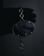 "VALENTINO GARAVANI" 2010’s dark romantic statement necklace＆belt