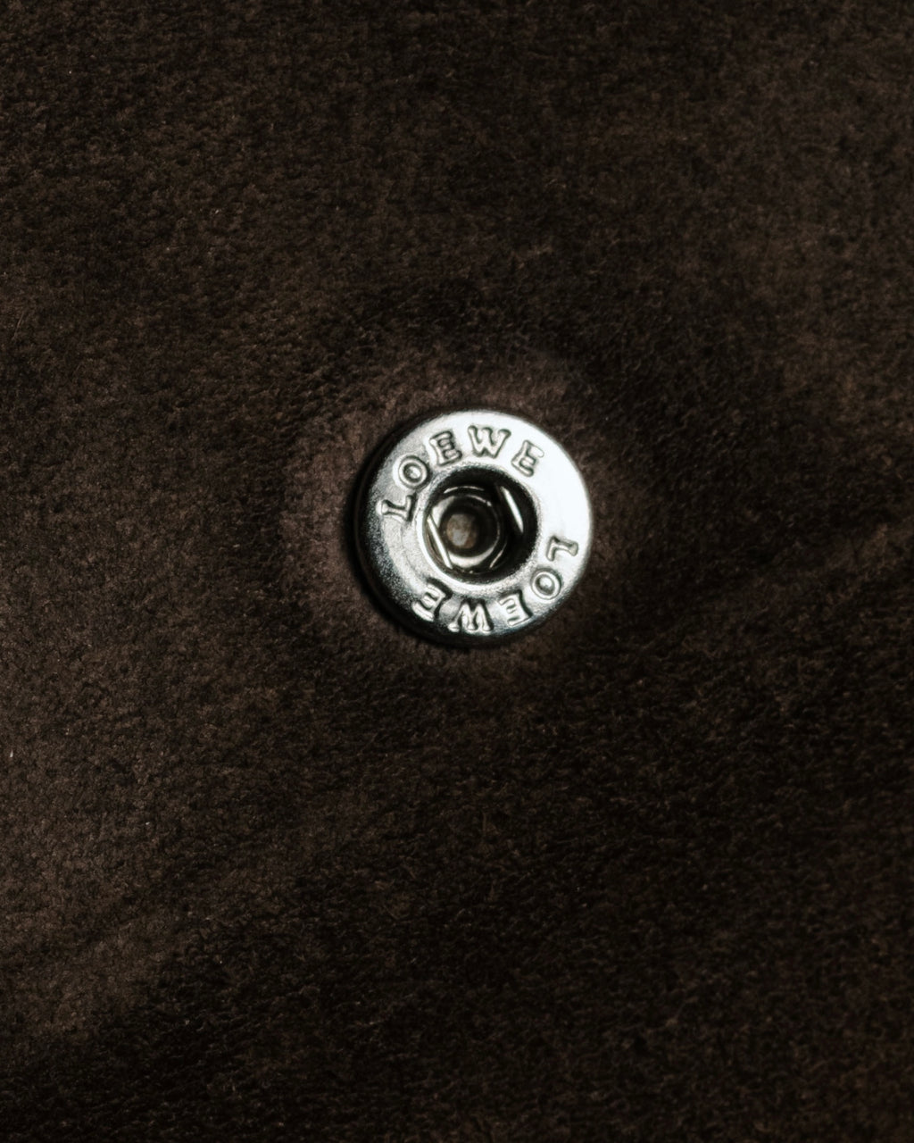 "LOEWE" 90’s-00’s suede anagram compact wallet