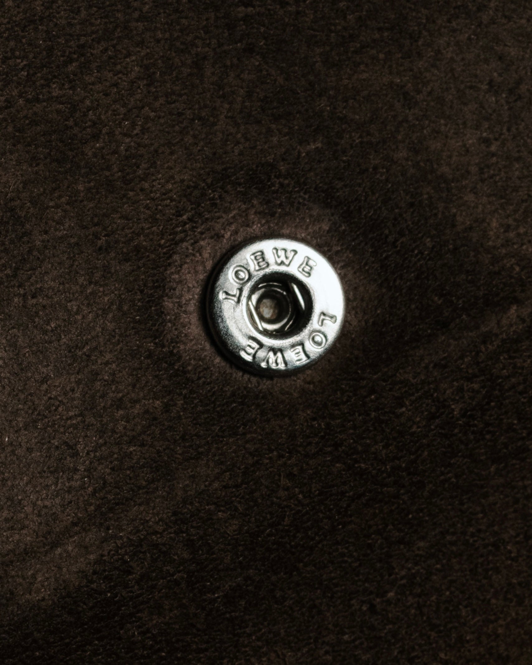 "LOEWE" 90’s-00’s suede anagram compact wallet