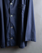 "CELINE" Piping design blue pajama set up