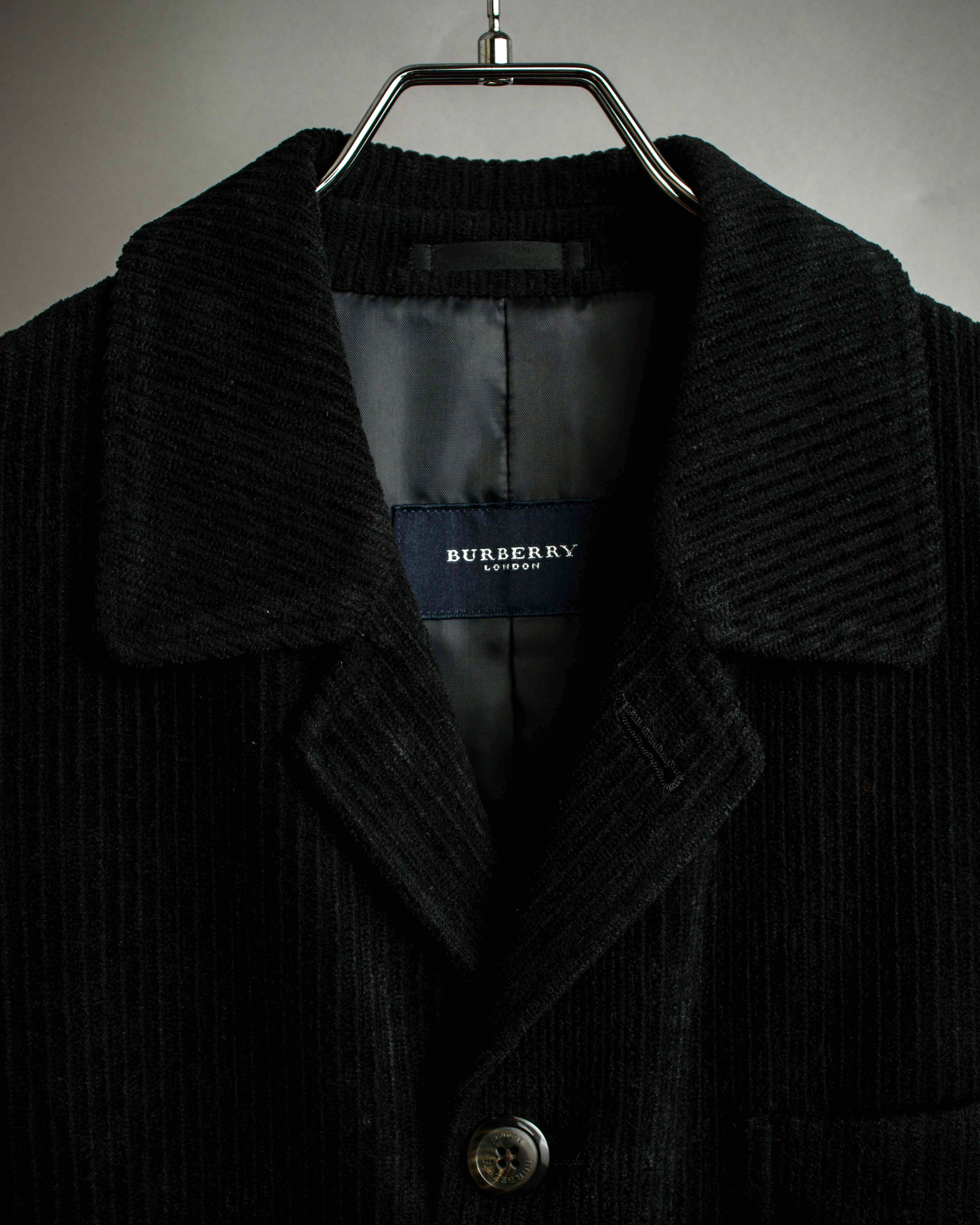 "BURBERRY" Thick wale corduroy oversized tailored jacket