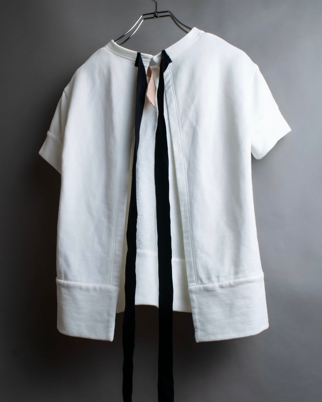 "N21 NUMERO VENTUNO" Back ribbon detail crew neck T-shirt