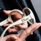 "DIOR" Butterfly frame ivory color sunglasses