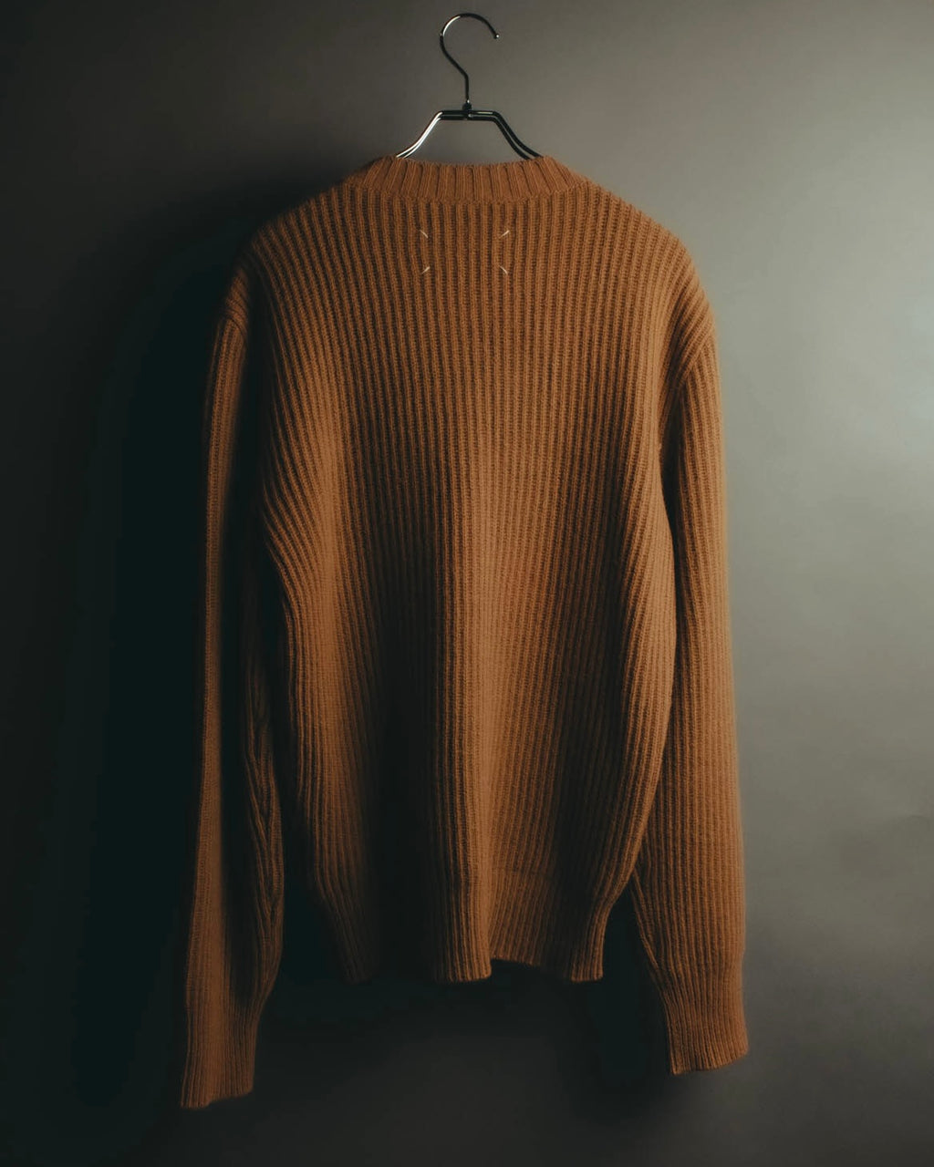 "Maison Margiela" 2021AW Textured ribbed crewneck sweater