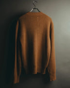 "Maison Margiela" 2021AW Textured ribbed crewneck sweater