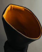 "Hermès" 90's-00's Minimal leather knee-high boots