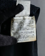 "tricot COMME des GARCONS" 96SS eyelet lace design patterned fabric switching vest