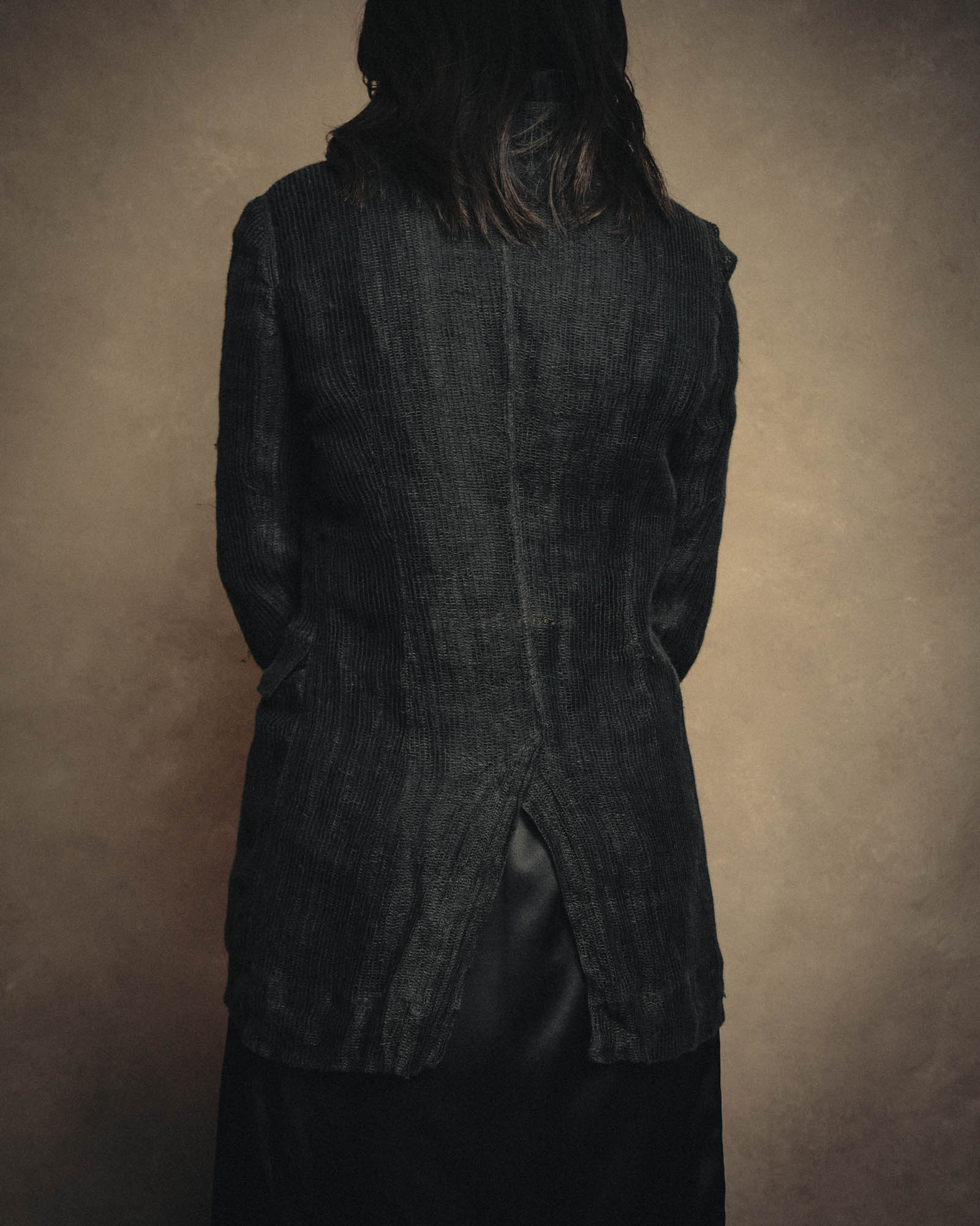 -SPECIAL- “Rick Owens” 2000’s Open weave shawl cardigan