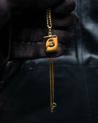 "CELINE" Logo pendant necklace