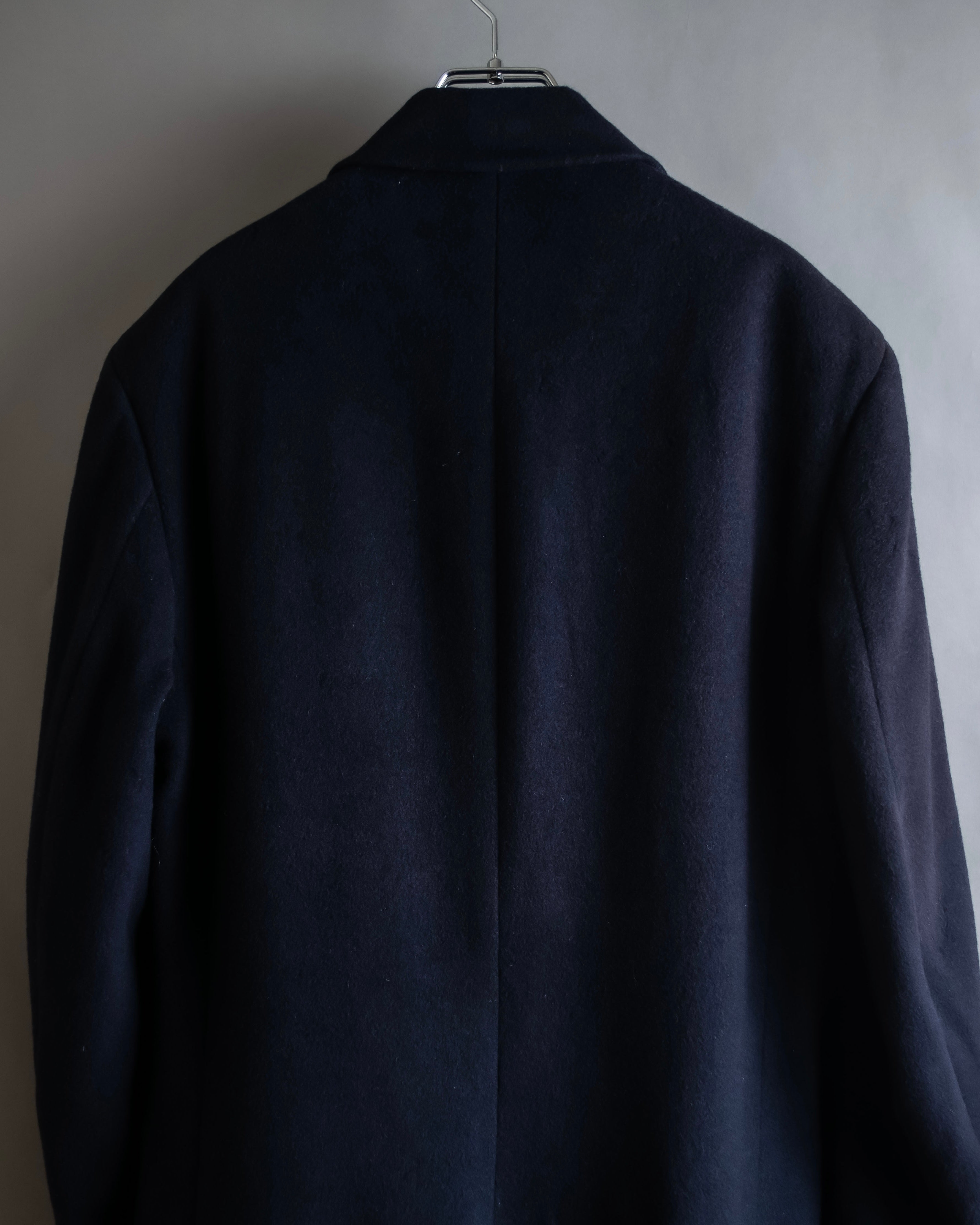 "Polo University Club by Ralph Lauren" Peaked dorapelle double-breasted wool chester coat