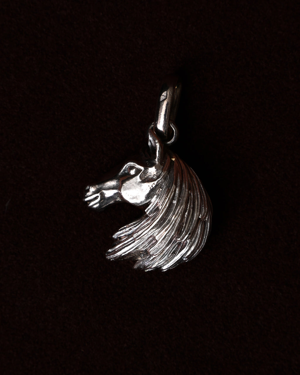 HERMES/ Horse Head Pendant Top SV800
