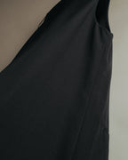 -SPECIAL- “Y’s” 90’s long tailored leather-trimmed vest
