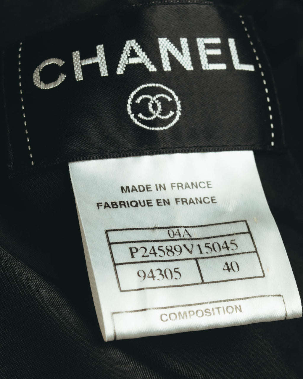 “CHANEL” 04AW textured tweed short sleeve jacket