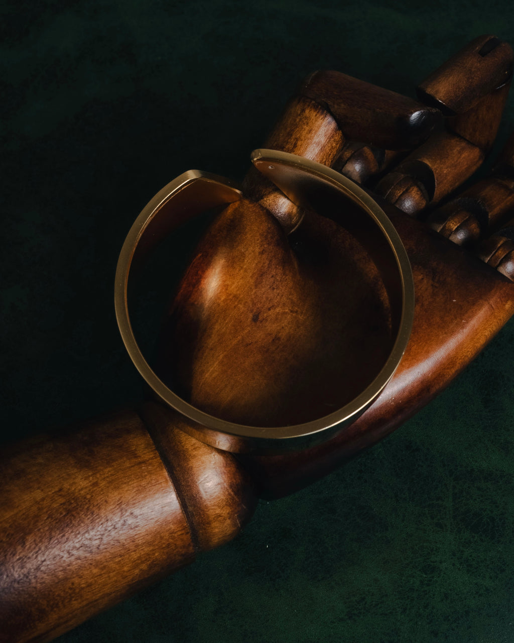 "LOEWE" 10’s Bicolor geometric open-cuff bangle