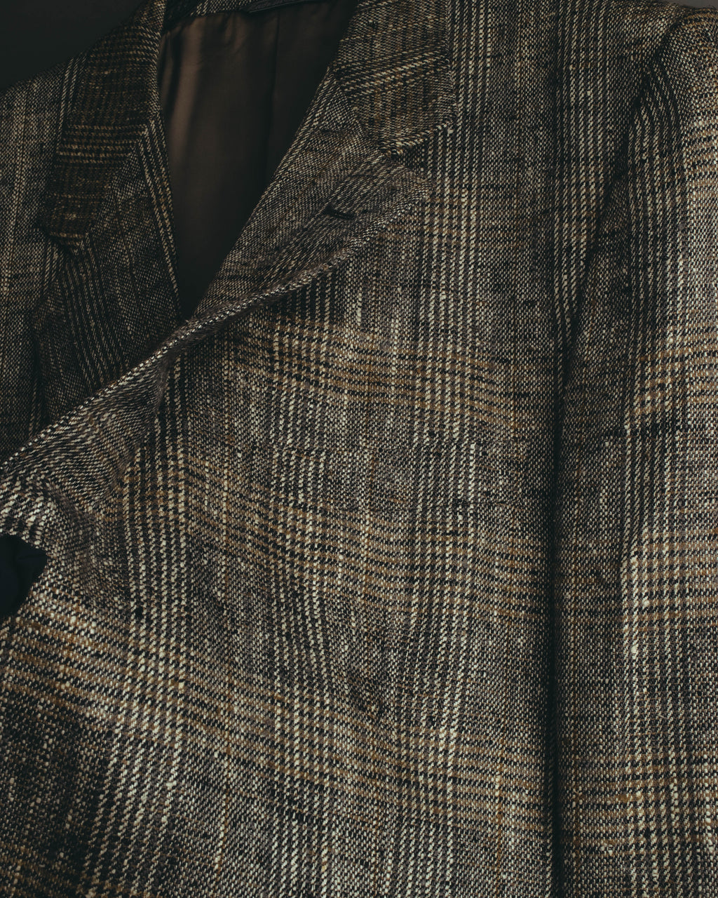 "Ermenegildo Zegna" 80's-90's Textured silk single-breasted blazer