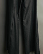 -SPECIAL- "CHANEL" 00's Soft wool cashmere wide leg trousers