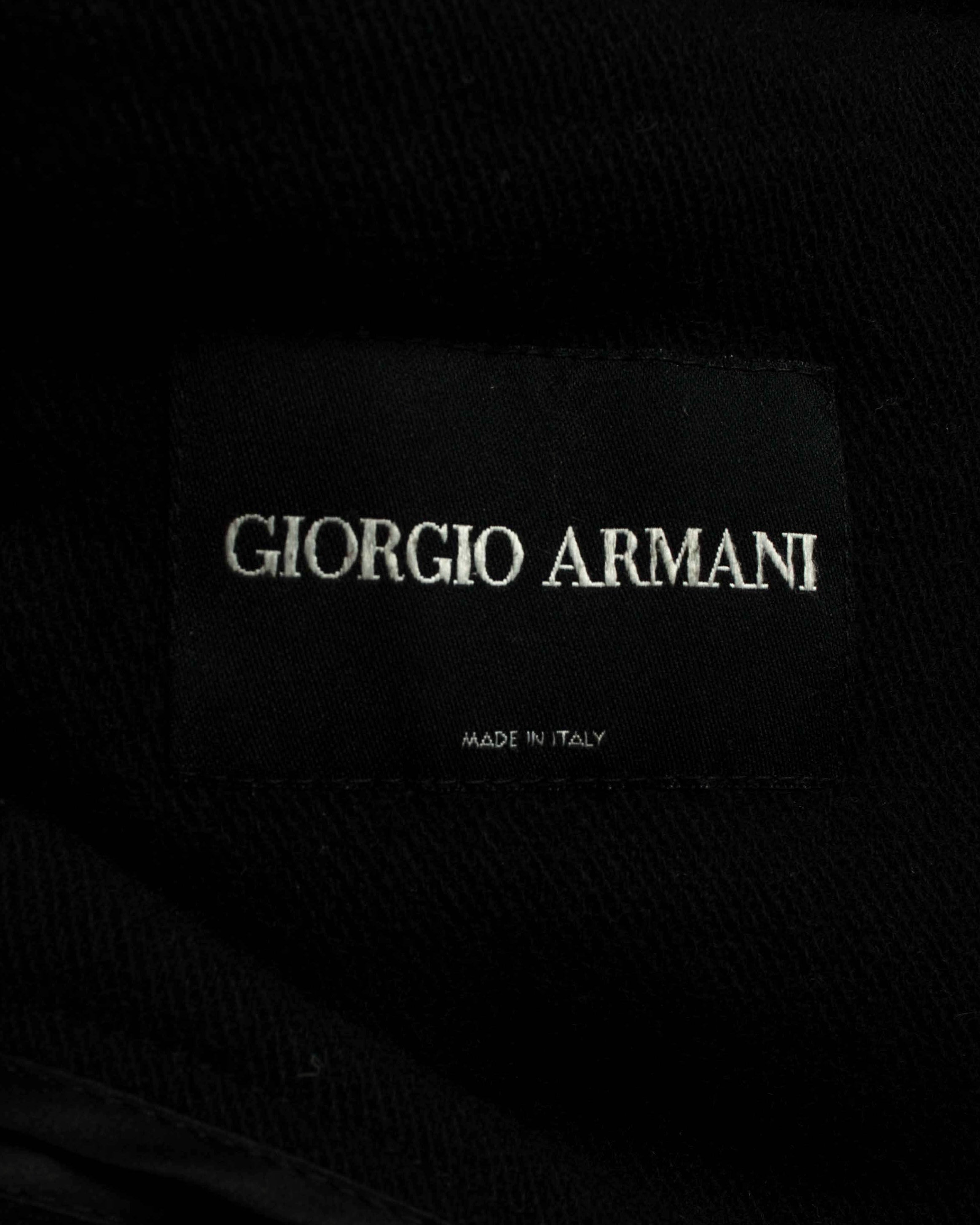"GIORGIO ARMANI" Minimal design double zip-up jacket