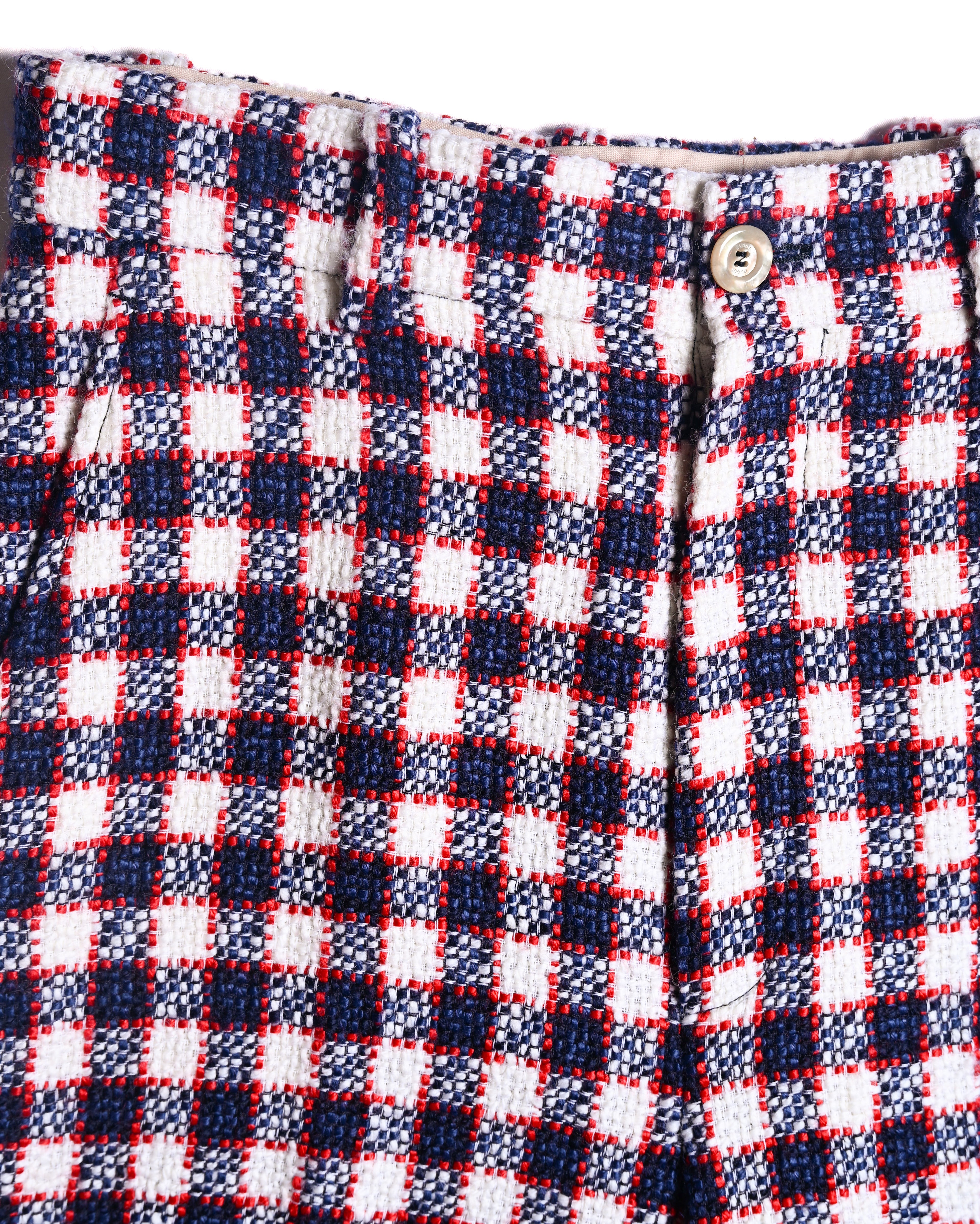 GUCCI by Alessandro Michele / Checkered Pattern Tweed Culotte Pants