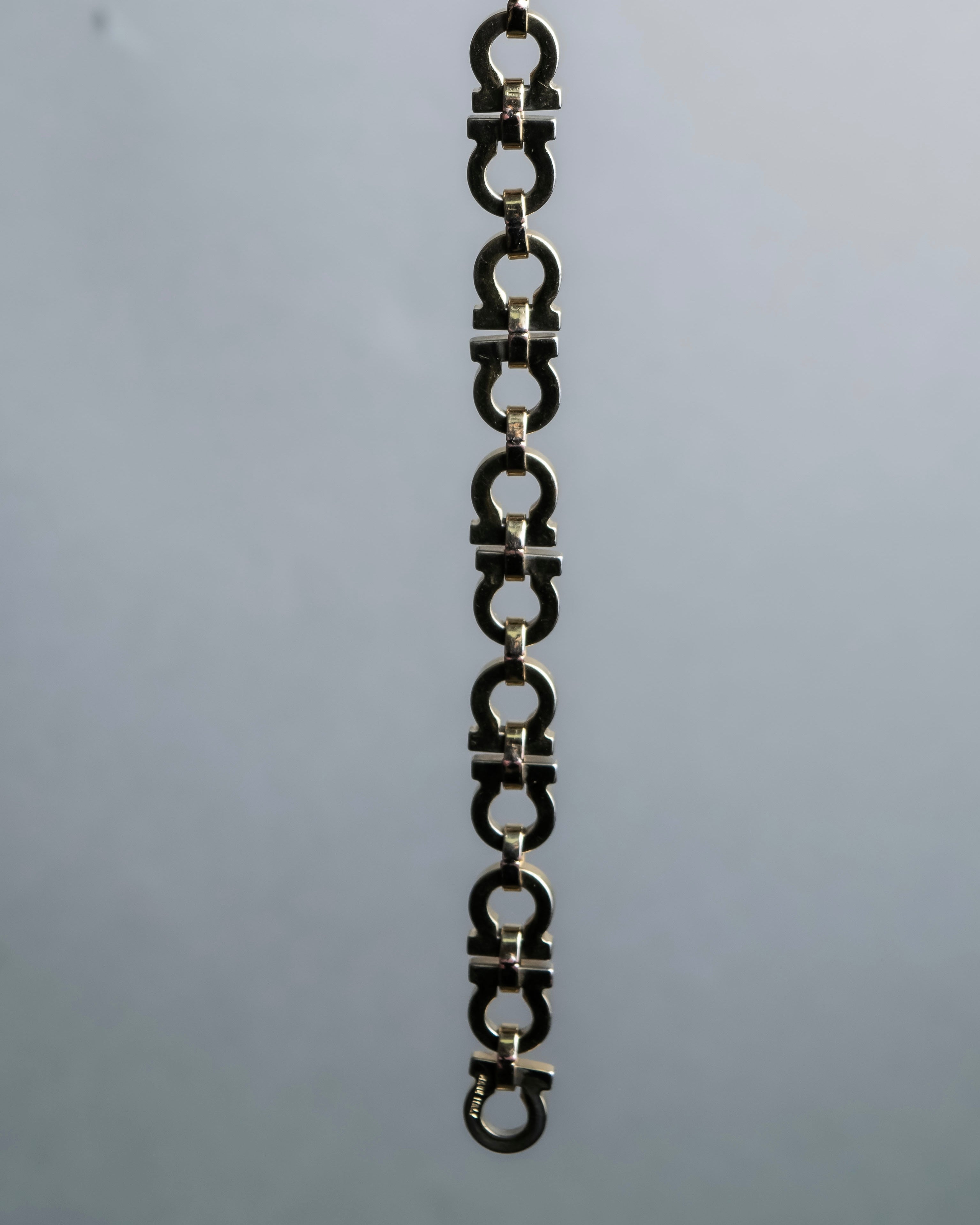 "Ferragamo" Gancini motif gold color bracelet