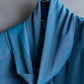 "PIERRE BALMAIN" Beautiful light blue color sheer bowtie blouse